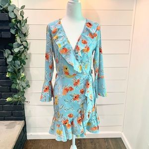 turquoise tea dress